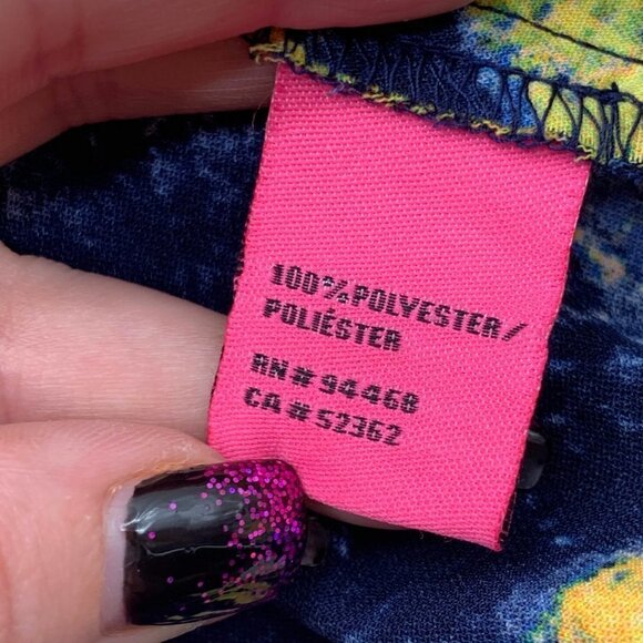 Betsey Johnson Multicolor Watercolor Pattern Top - Picture 5 of 6